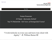 Tablet Screenshot of barnerlegal.com
